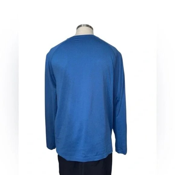 LULULEMON Metal Vent Tech Long-Sleeve Shirt XXL in Pipe Dream Blue/Pitch - Picture 6 of 11